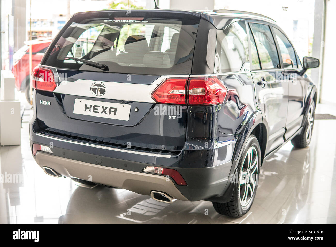 Bangalore, Indien, Juni 2018, Bengaluru City, Tata Hexa SUV-Auto von Tata Motors in Indien Stockfoto