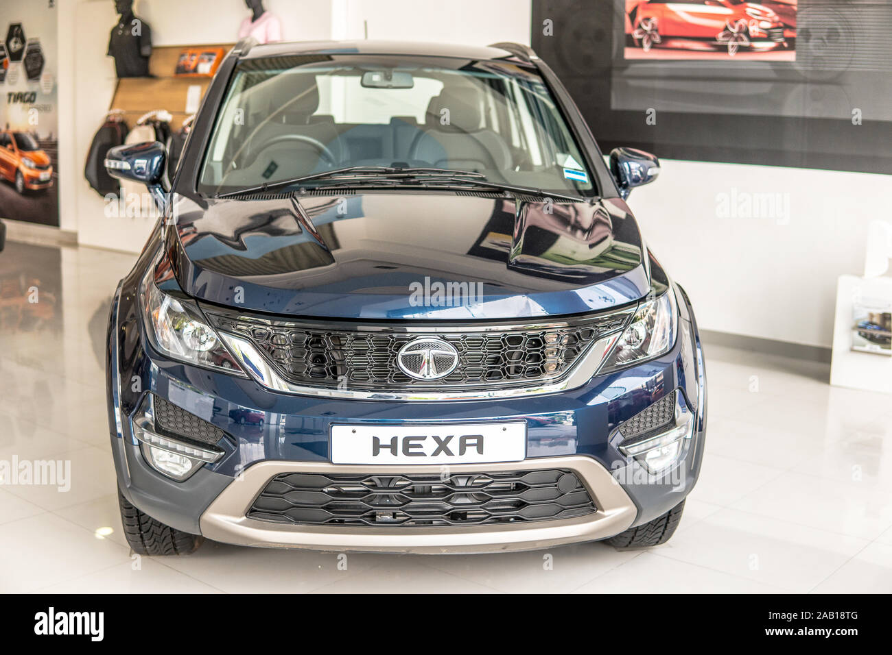 Bangalore, Indien, Juni 2018, Bengaluru City, Tata Hexa SUV-Auto von Tata Motors in Indien Stockfoto