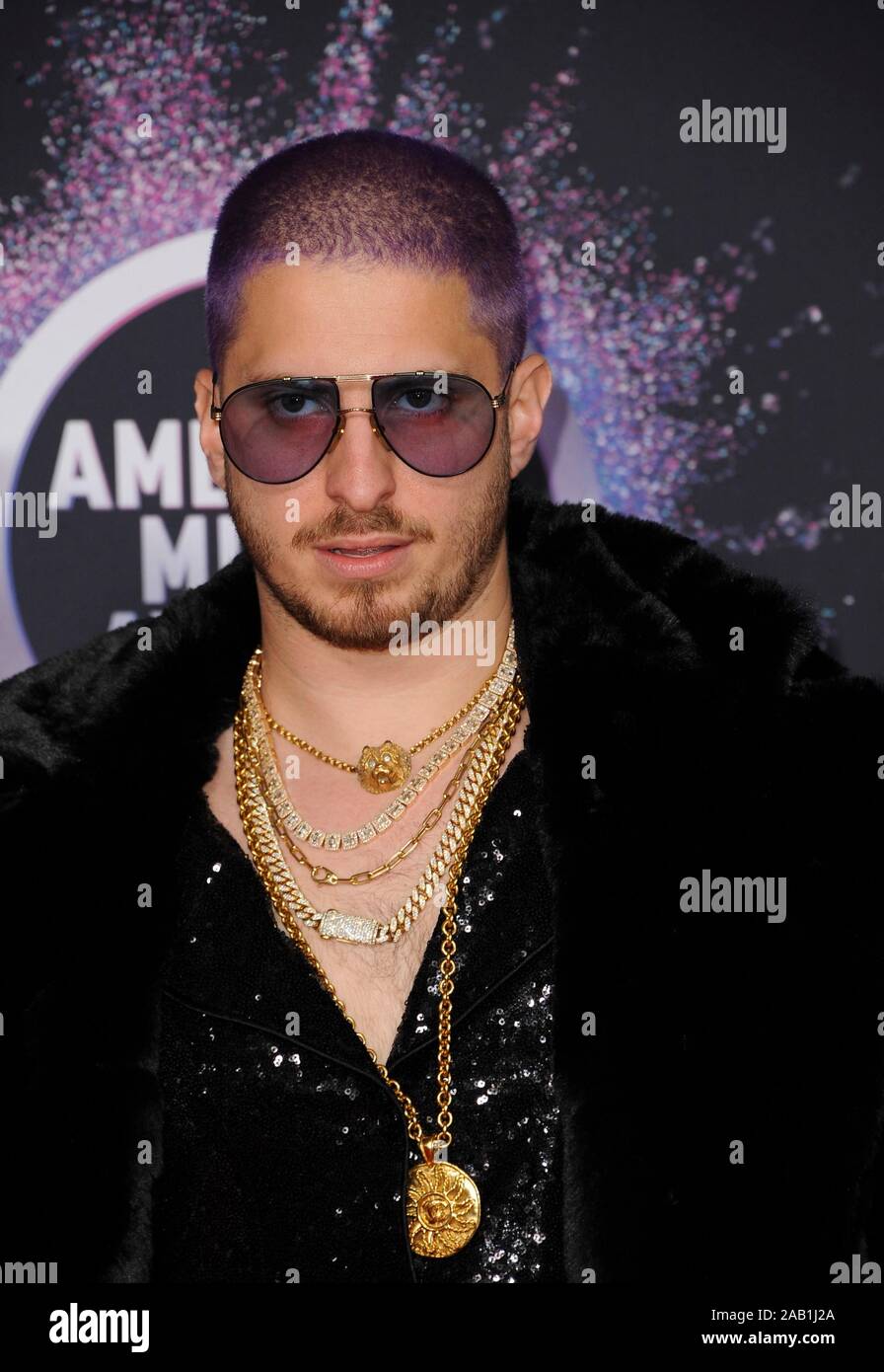 Los Angeles, CA. 24 Nov, 2019. Watt in der Ankunftshalle für 2019 American Music Awards - Ankünfte, Microsoft Theatre, Los Angeles, CA November 24, 2019. Credit: Elizabeth Goodenough/Everett Collection/Alamy leben Nachrichten Stockfoto