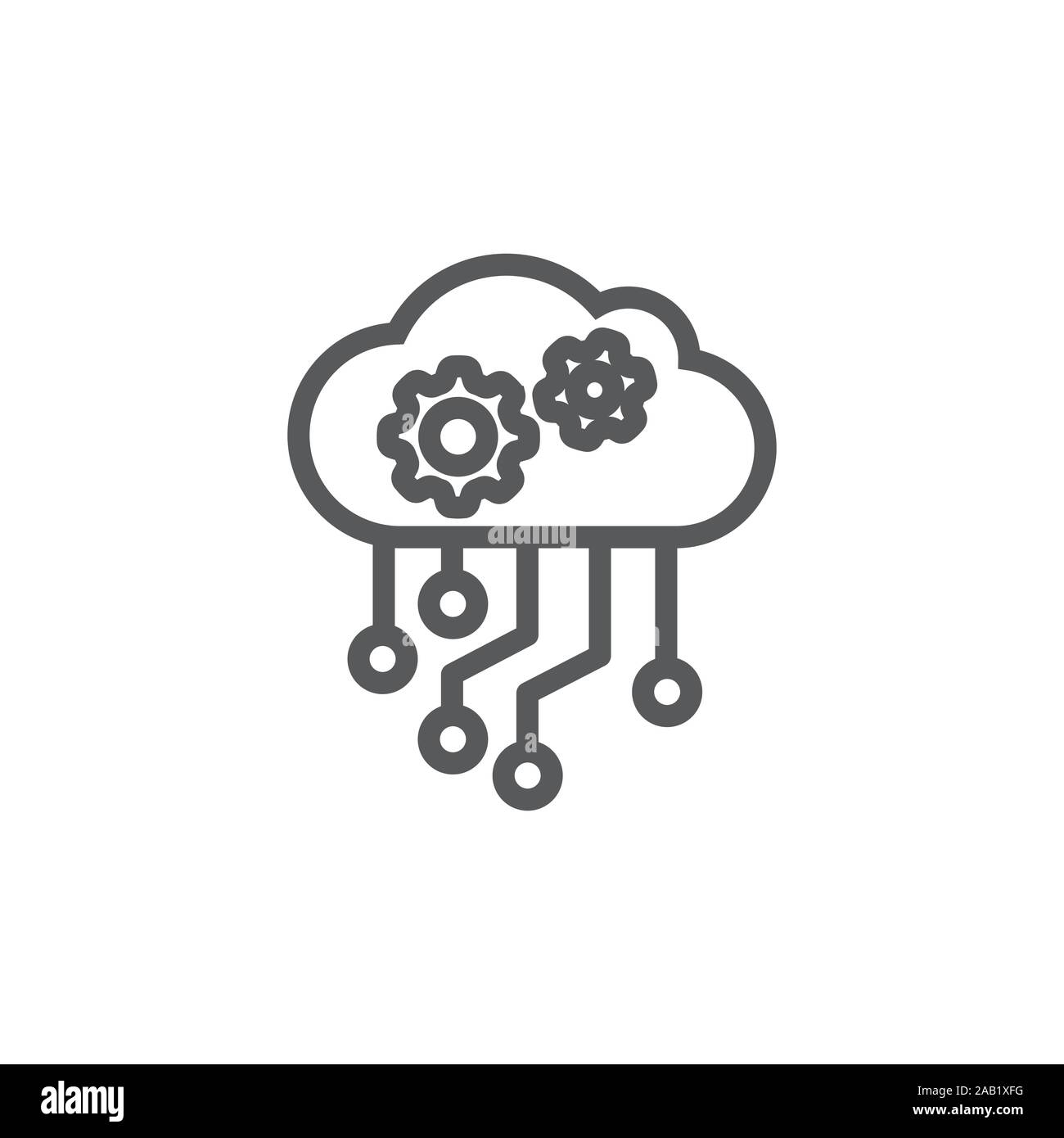 API-Vektor Symbol auf weißem Hintergrund Stock Vektor