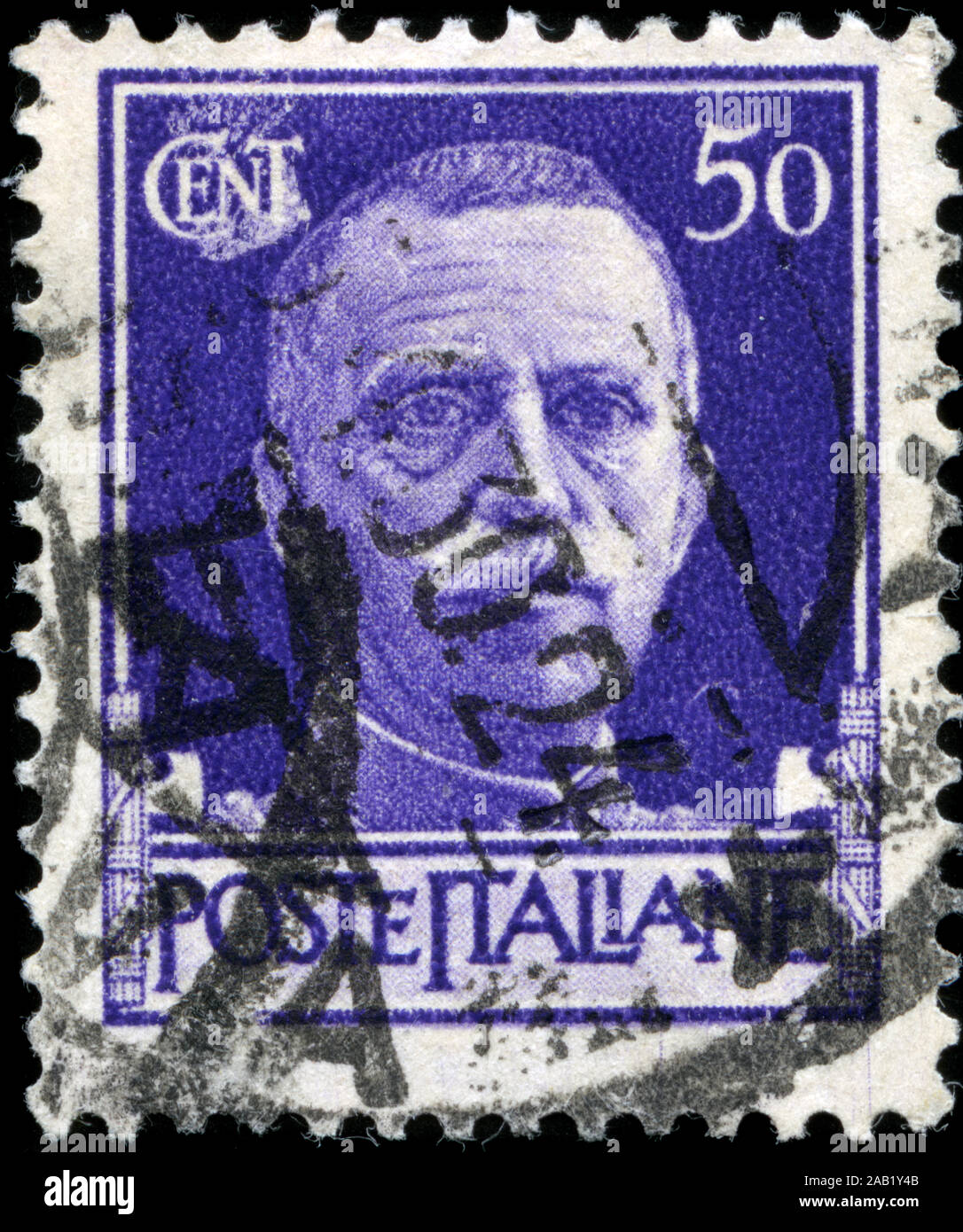 Briefmarke aus Italien in der Kaiserlichen Serie 1929 Stockfoto