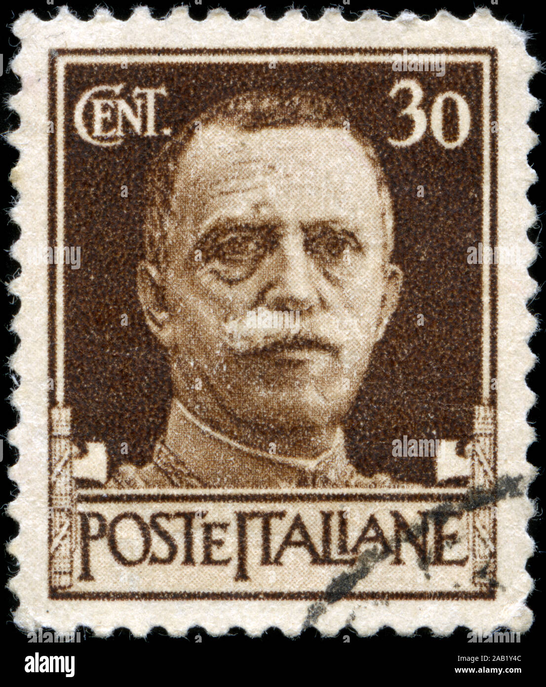 Briefmarke aus Italien in der Kaiserlichen Serie 1929 Stockfoto