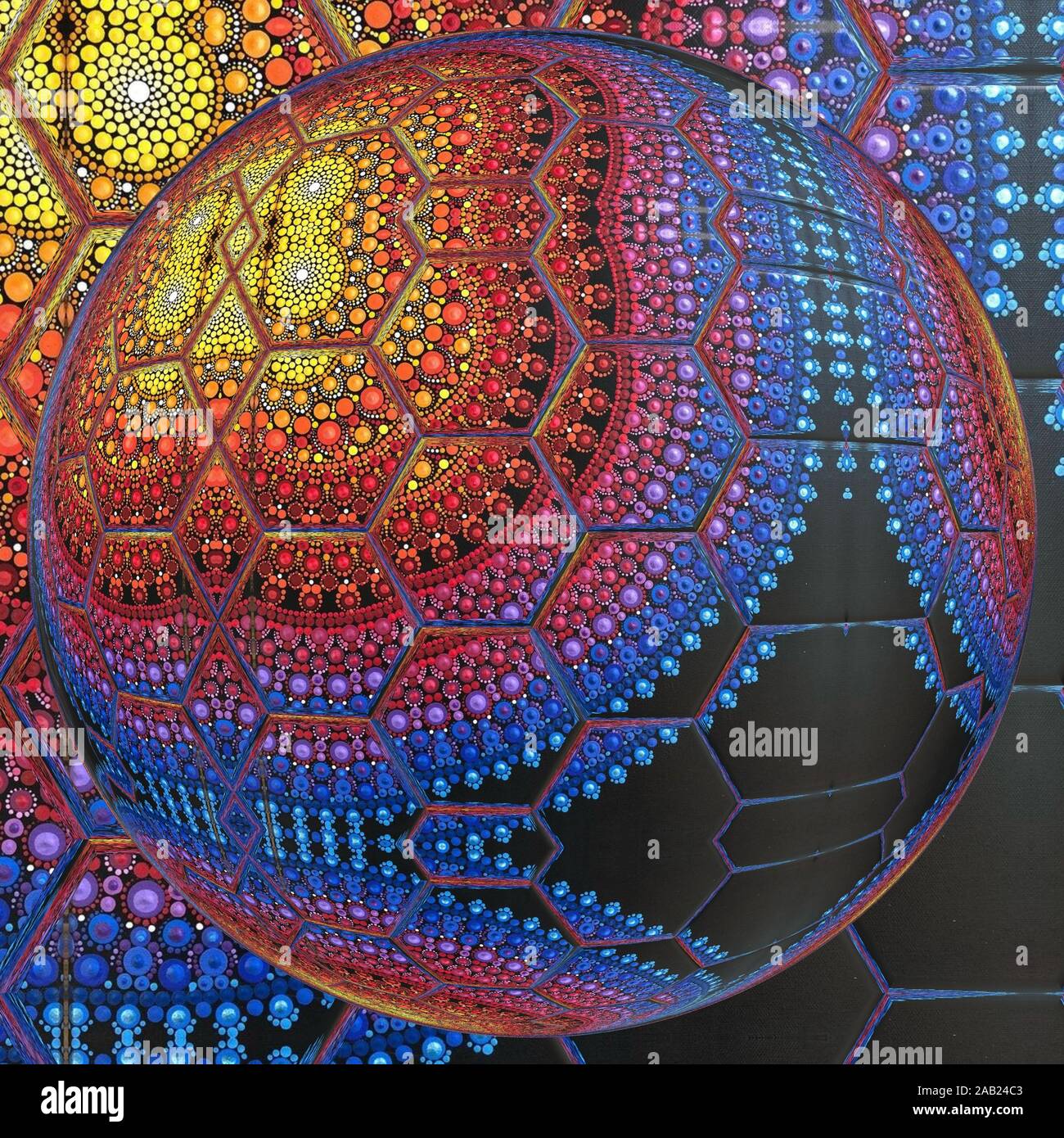 Farbenfrohe abstrakte Muster und Hintergrundbilder. Stockfoto
