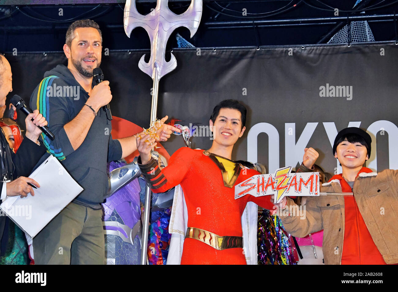 Chiba, Japan. 24 Nov, 2019. Zachary Levi am 4. Tokio Comic Con 2019 in der Makuhari Messe. Chiba, 24.11.2019 | Verwendung der weltweiten Kredit: dpa/Alamy leben Nachrichten Stockfoto