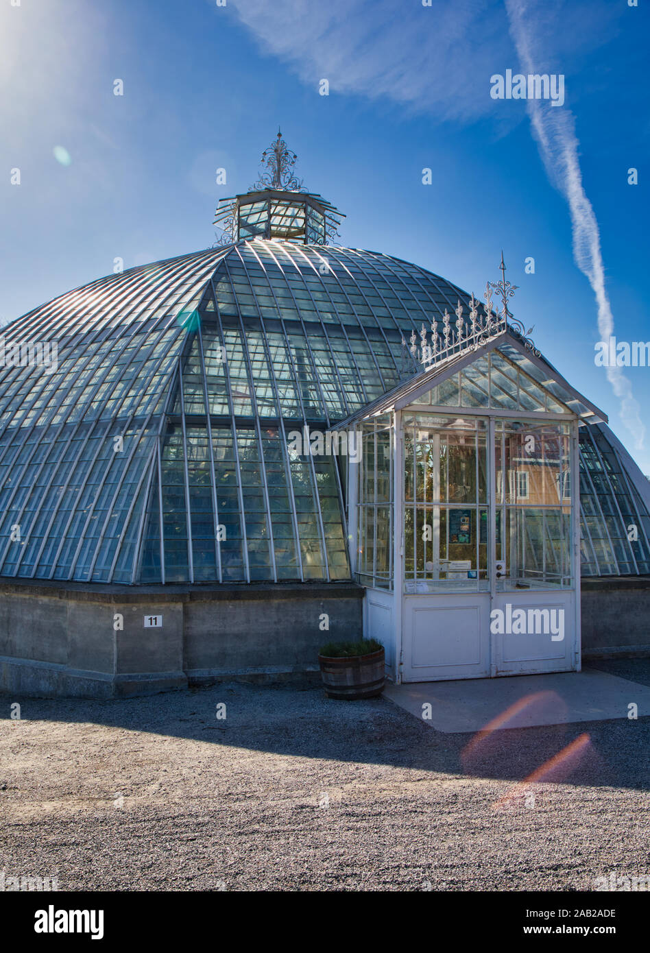 Victoria House, Bergianska Tradgarden (Bergius Botanischer Garten), Frescati, Stockholm, Schweden Stockfoto