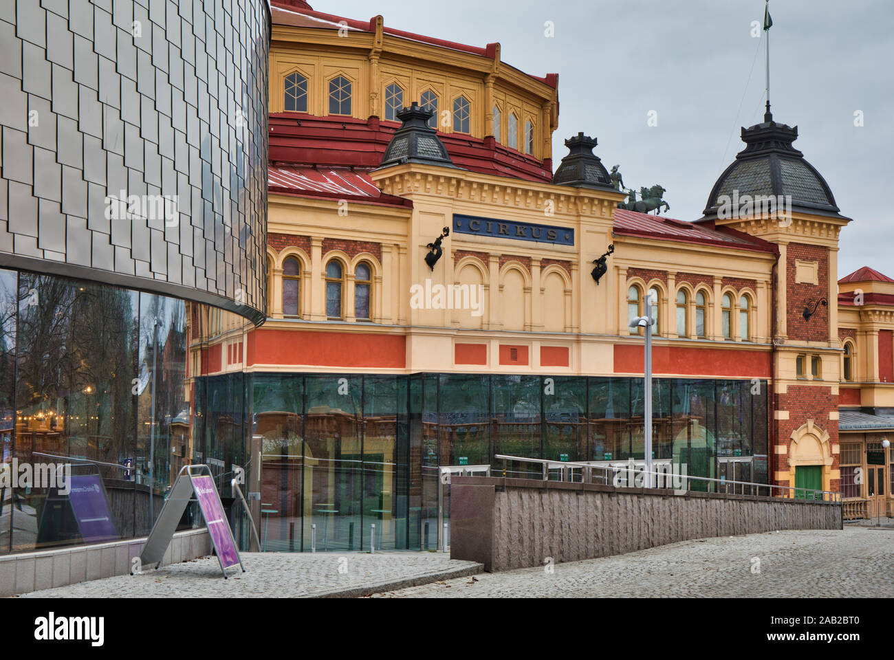 Cirkus Arena und Konzert-Veranstaltungsort, Djurgarden, Stockholm, Schweden Stockfoto