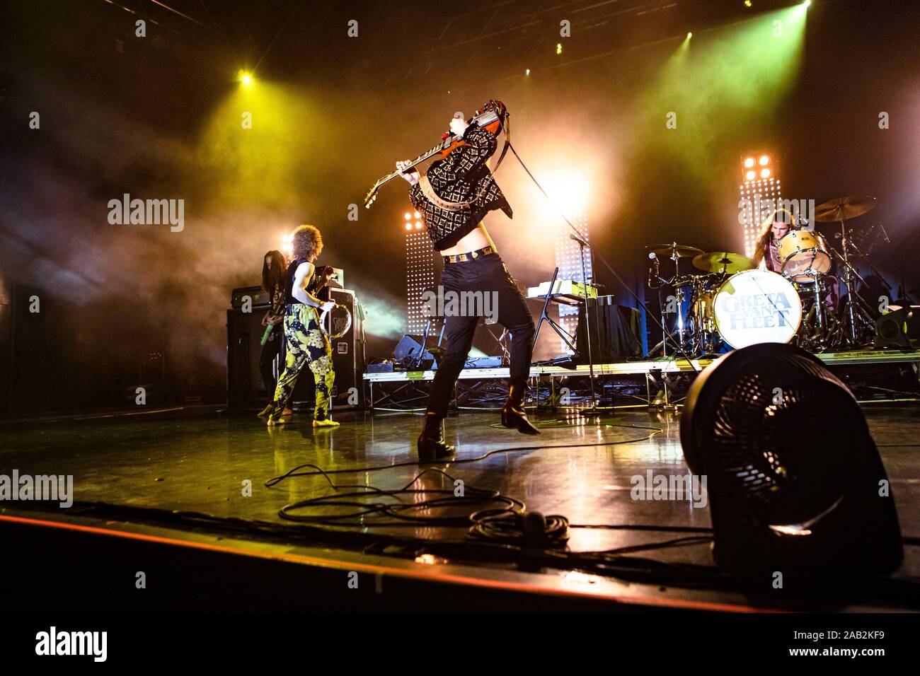 Jake Kiszka von Greta Van Flotte führt im Alcatraz live am 24. November 2019 in Mailand, Italien Stockfoto