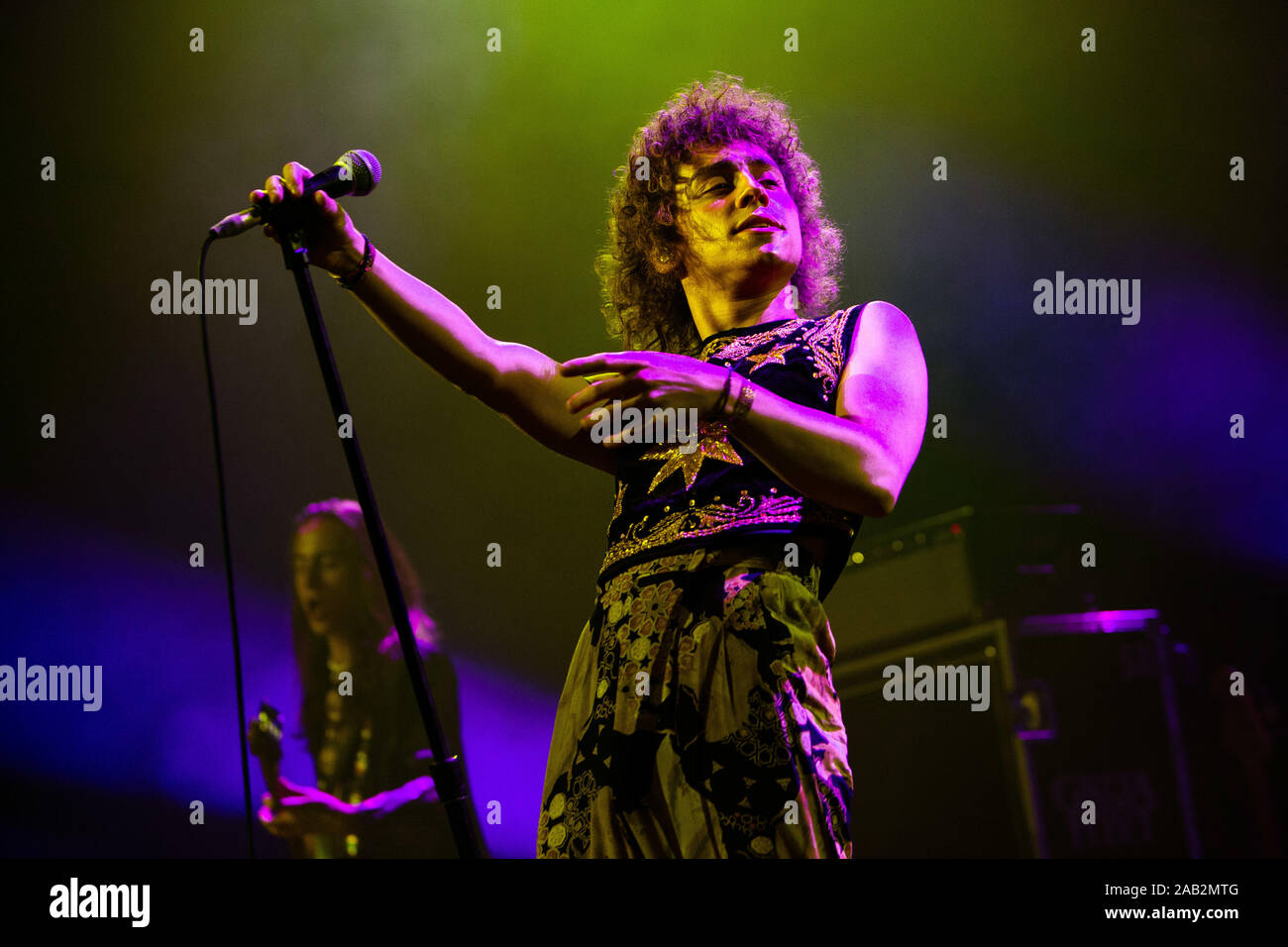 Josh Kiszka von Greta Van Flotte führt im Alcatraz live am 24. November 2019 in Mailand, Italien Stockfoto