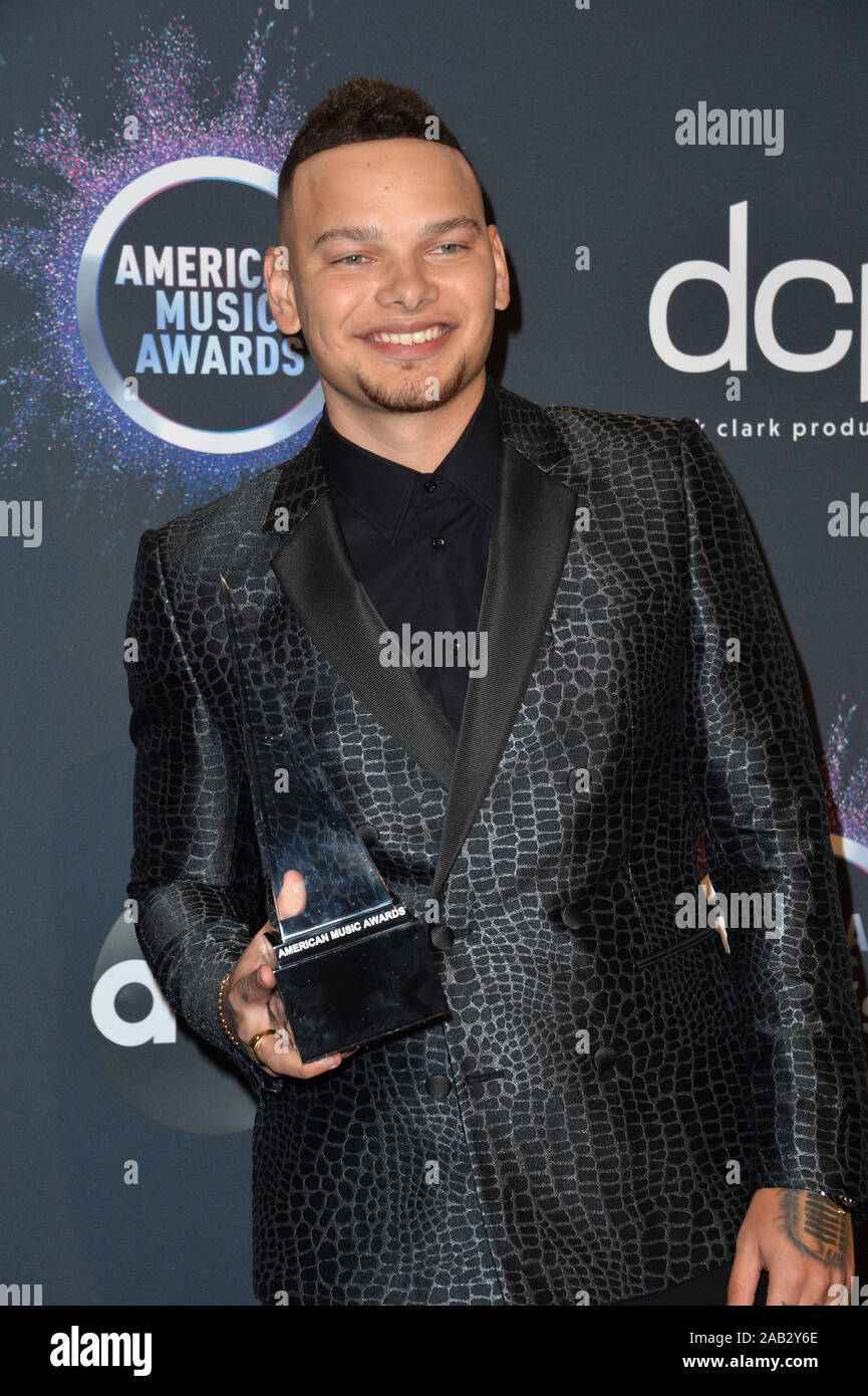 Los Angeles, USA. 24 Nov, 2019. Kane Braun am 2019 American Music Awards, die in den Microsoft Theater LA Live. Foto: Paul Smith/Alamy leben Nachrichten Stockfoto