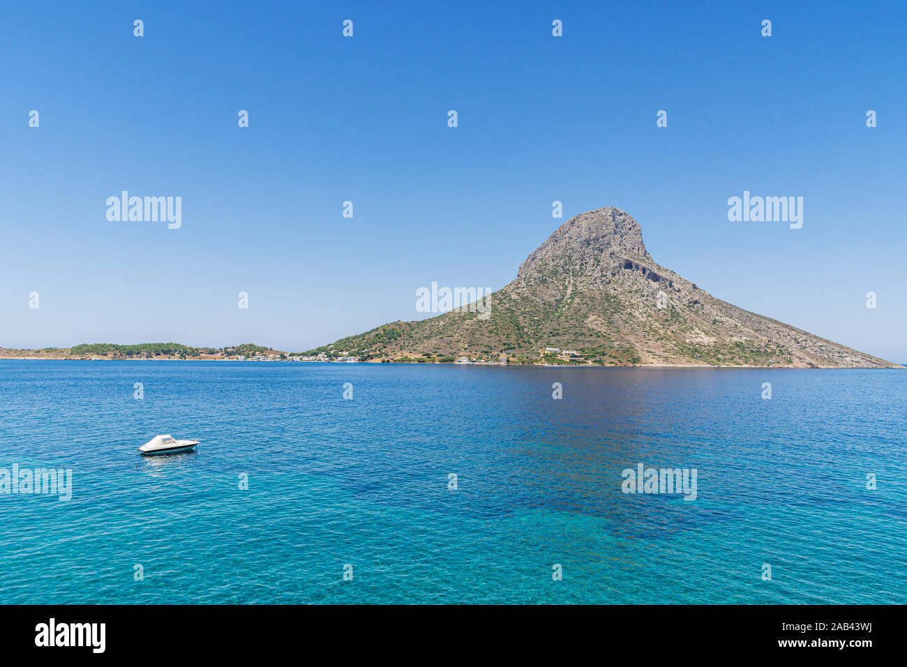 Die Insel Telendos, Kalymnos, Dodekanes, Griechenland Stockfoto