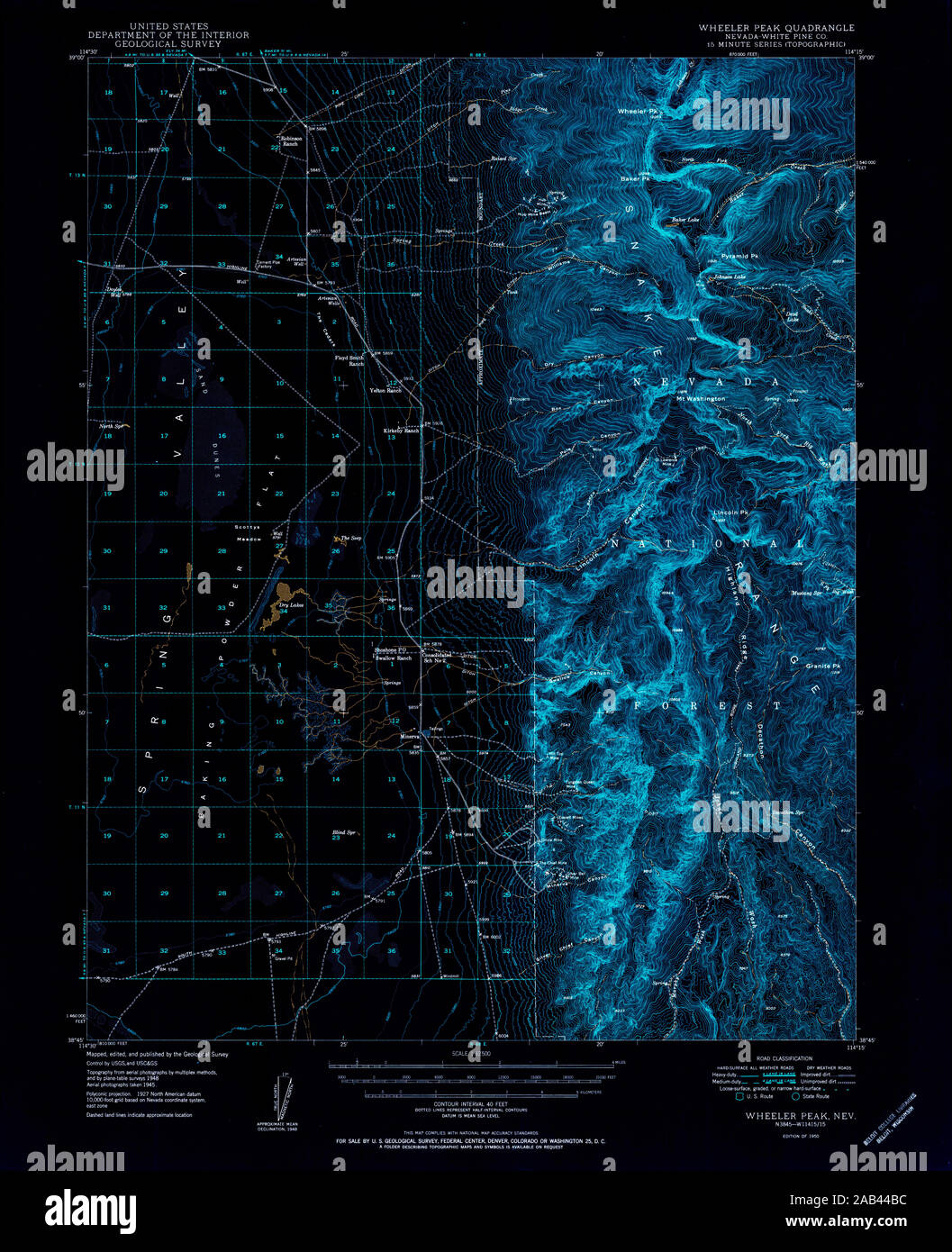 Mappa di wheeler peak -Fotos und -Bildmaterial in hoher Auflösung – Alamy