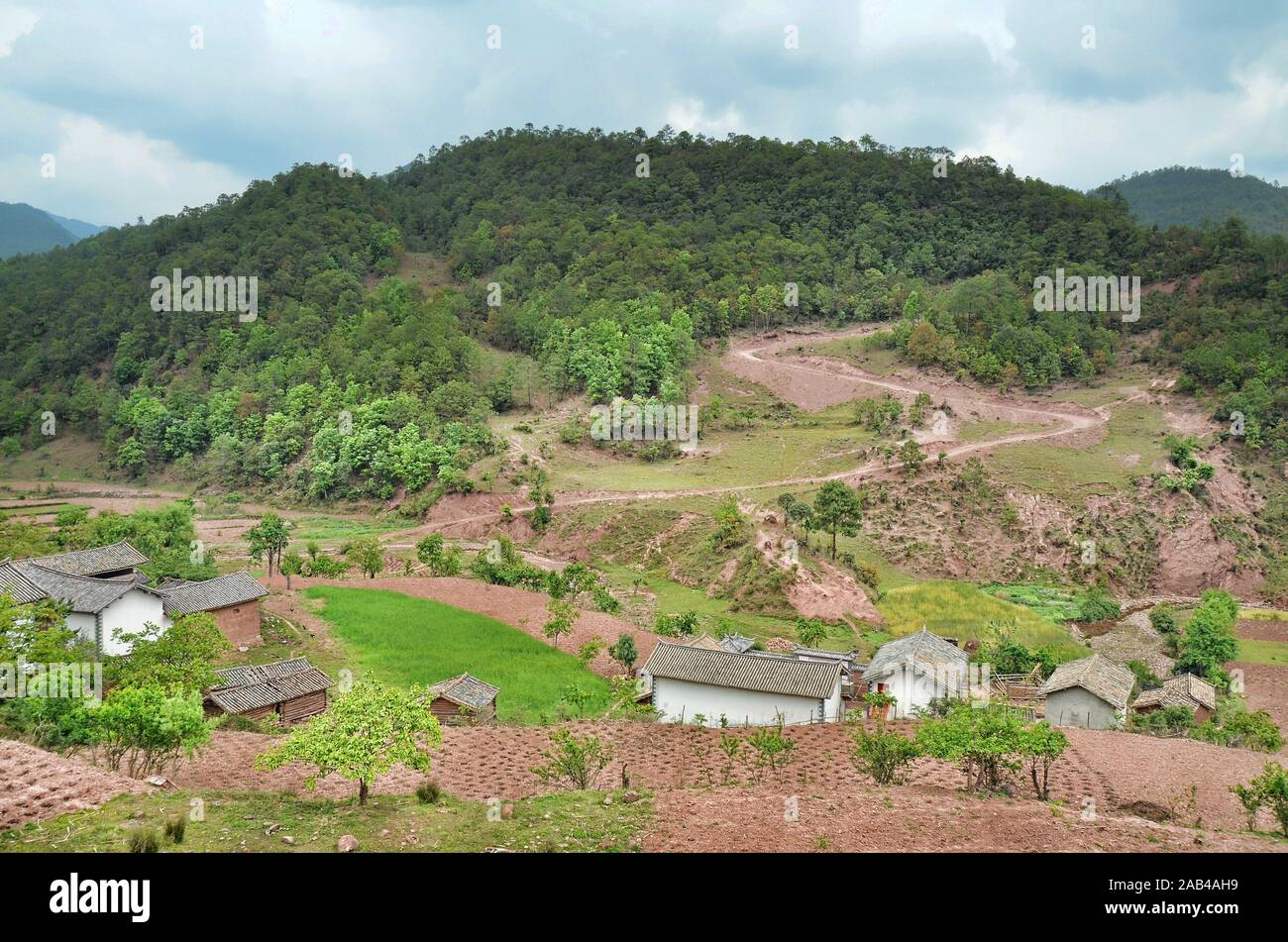 Landschaft der Region Yunnan, Provinz Yunnan, China. Stockfoto