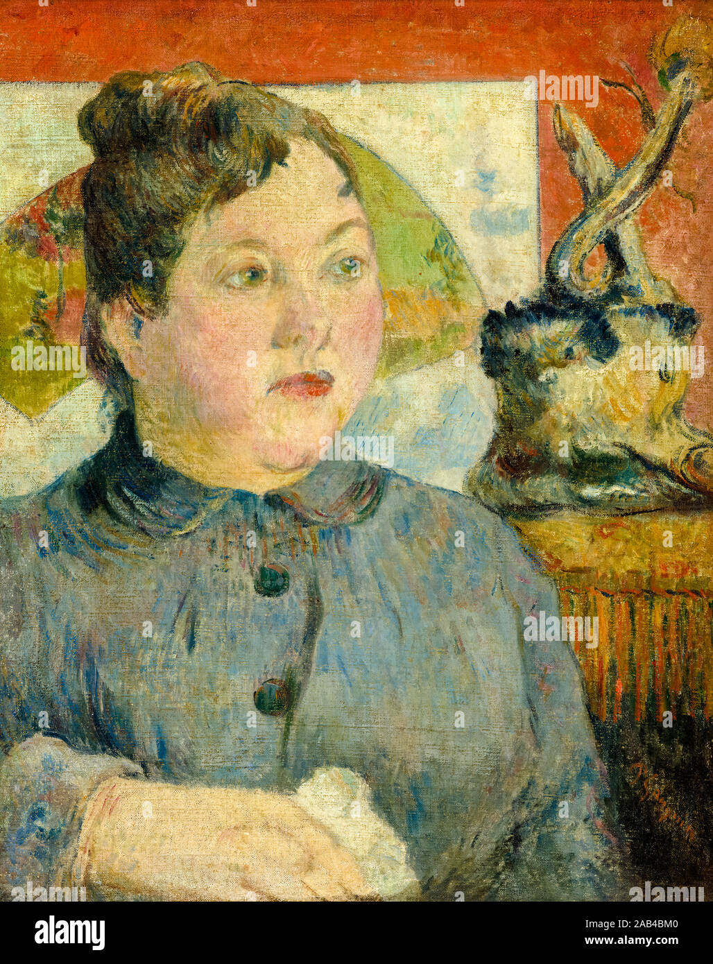 Paul Gauguin, Madame Alexandre Kohler, Portrait Malerei, 1887-1888 Stockfoto