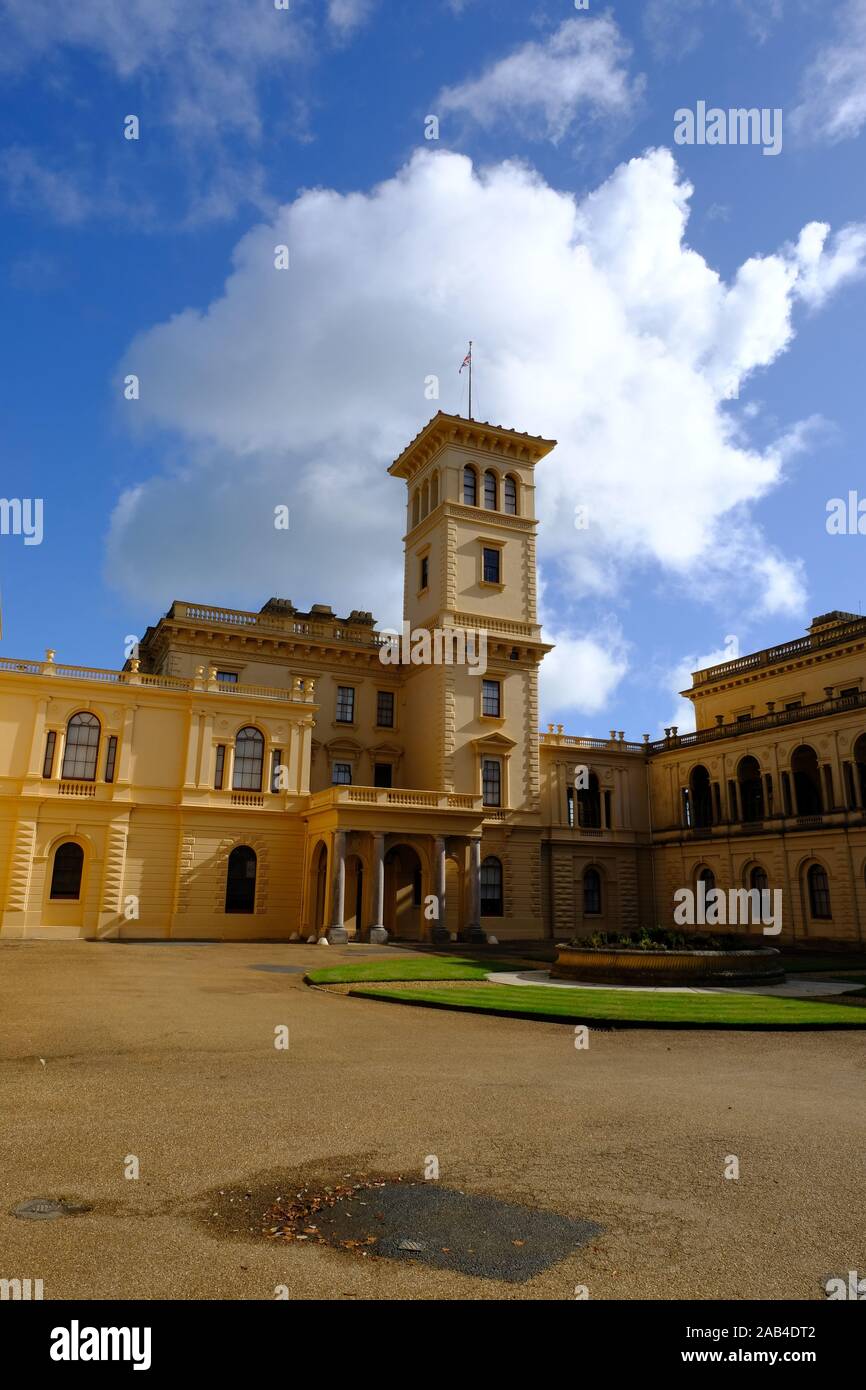 Isle of Wight, IOW, Ventnor, Osborne House, Meerblick, Küste, Meerblick, Geschichte, Victoria, Prinz Albert, Kunst, Reiseziel, Urlaub, England. Stockfoto