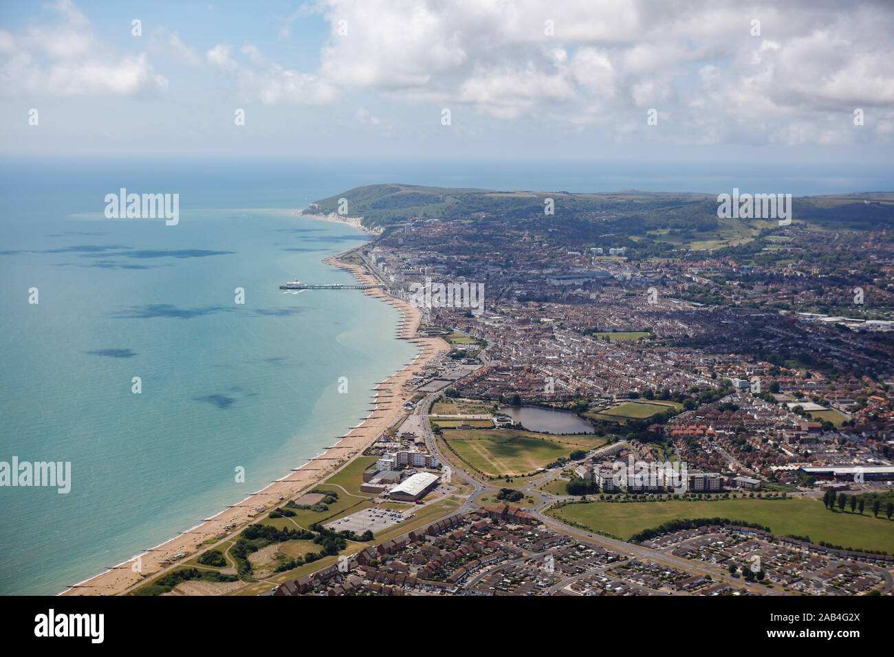 Eastbourne-Küste Stockfoto