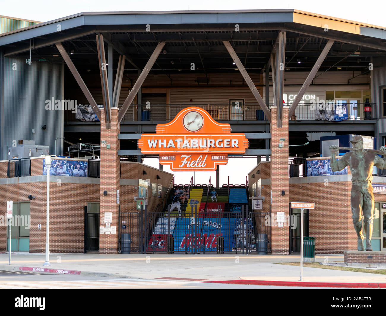 Eingang Whataburger Feld baseball Veranstaltungsort in Corpus Christi, Texas USA. Stockfoto