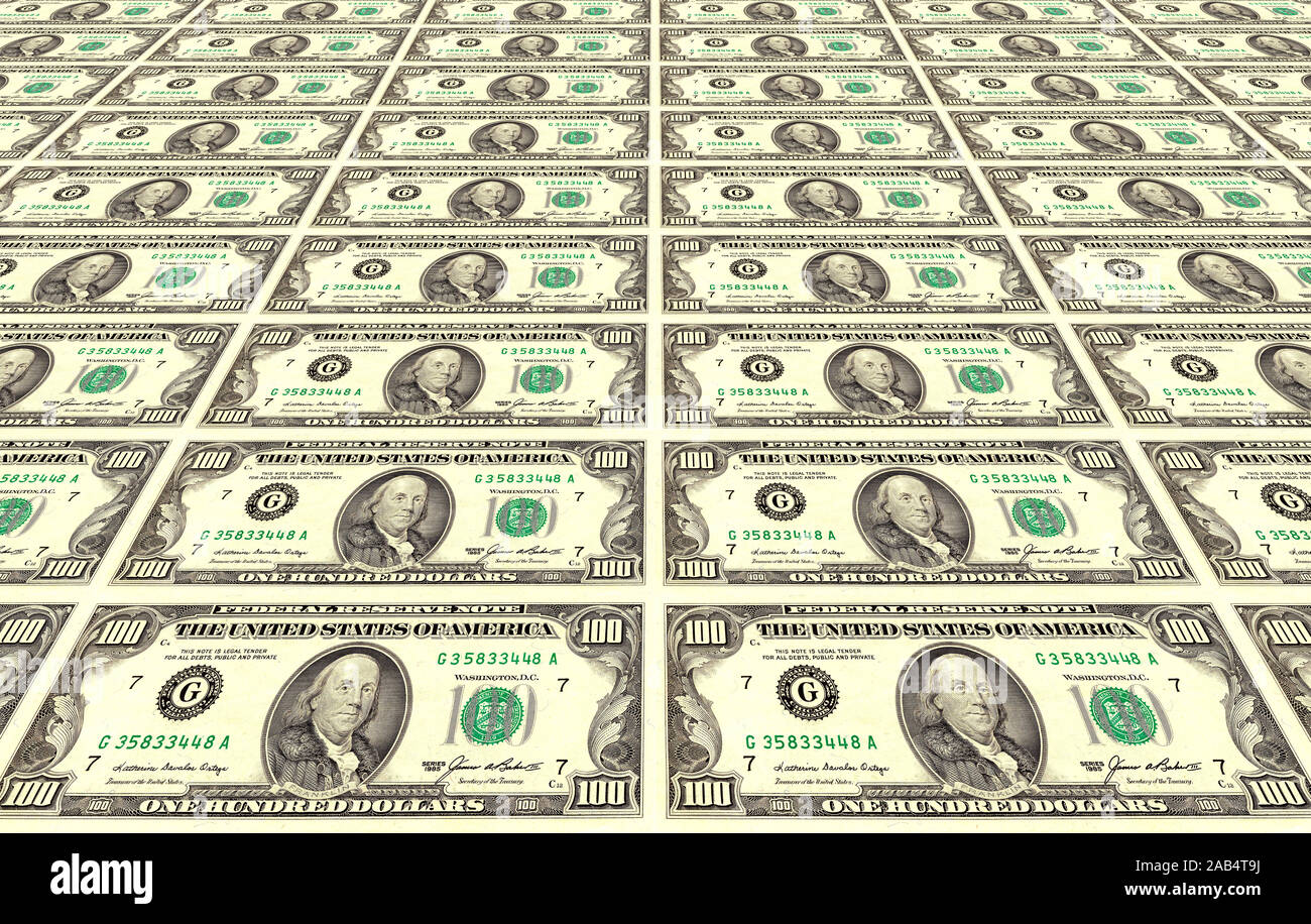 Dollar-Noten Stockfoto