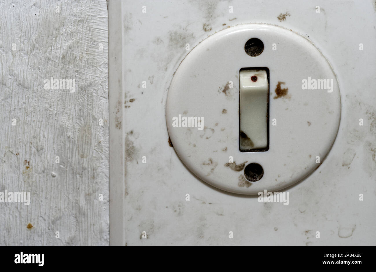 Alte elektrische Schalter Stockfoto