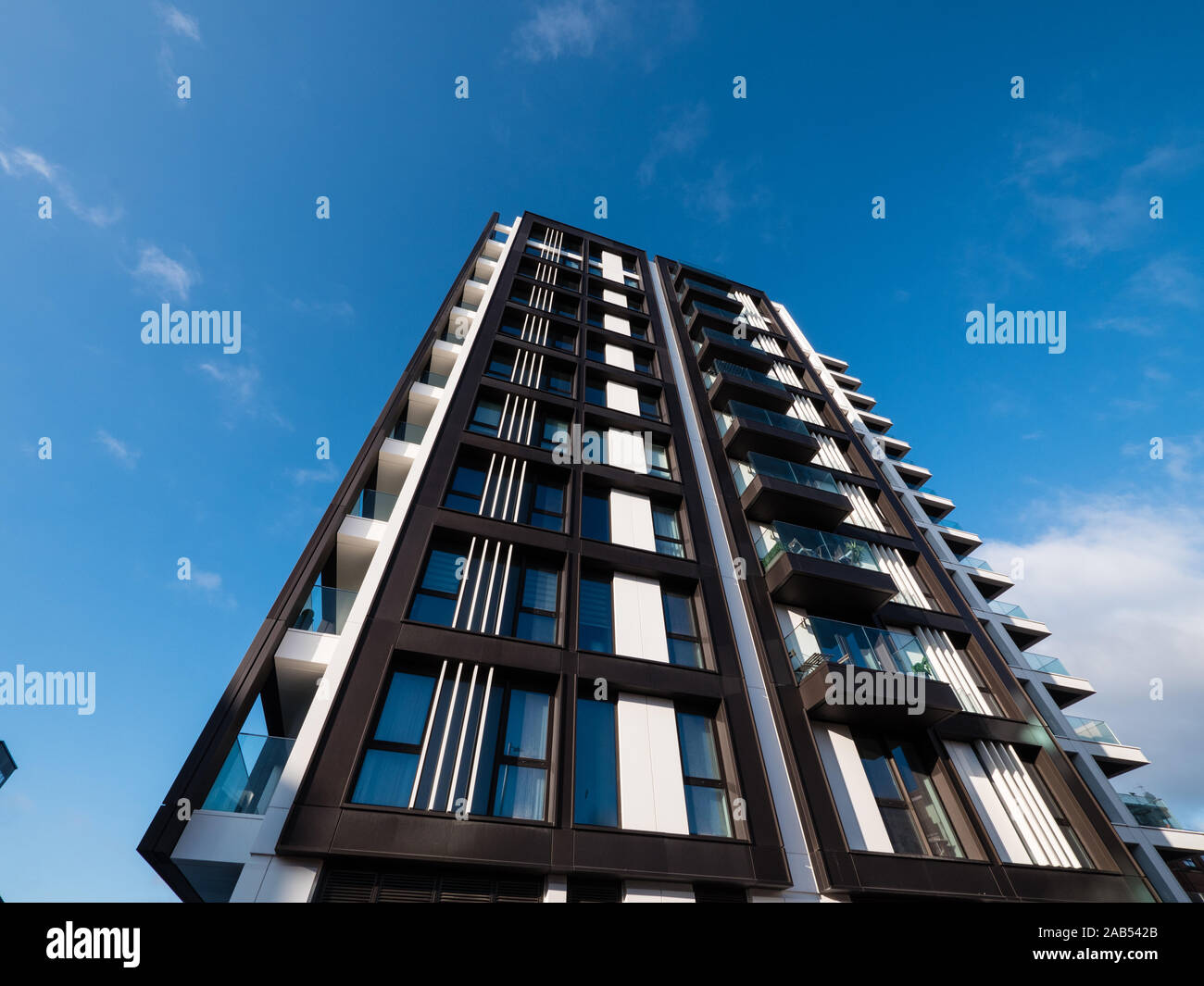 Vetro, Luxus, Wohnturm, Reading, Berkshire, England, UK, GB. Stockfoto