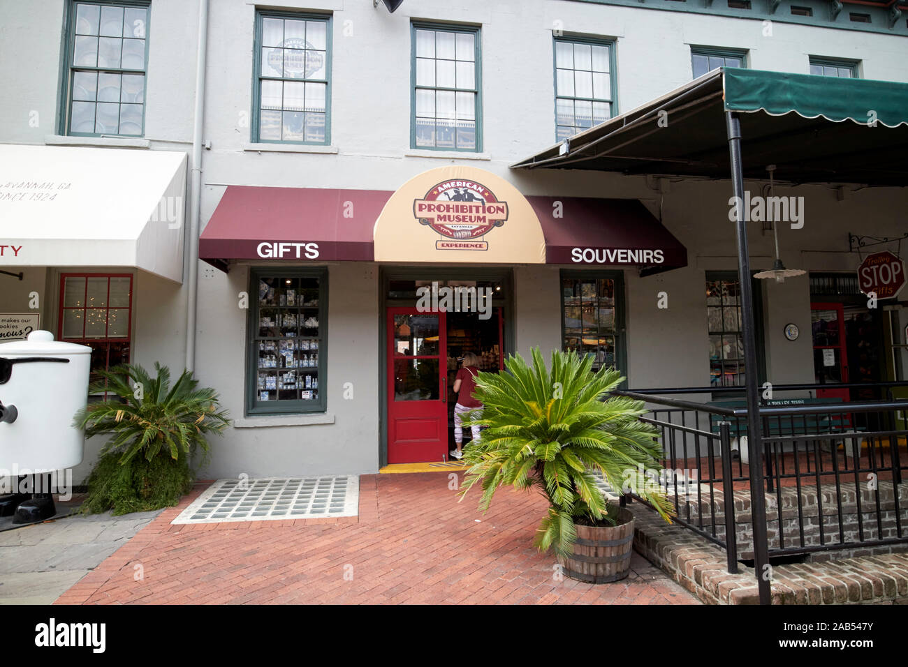 American Verbot museum Erfahrung Savannah City Market Savannah Georgia USA Stockfoto