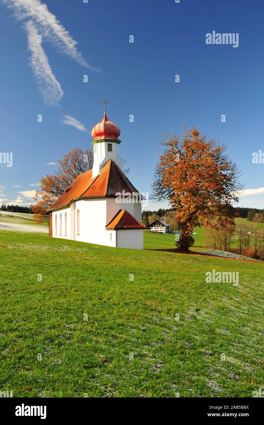 Kapelle in Weitnau im Allgäu, Schwaben, Bayern, Deutschland, Europa Stockfoto
