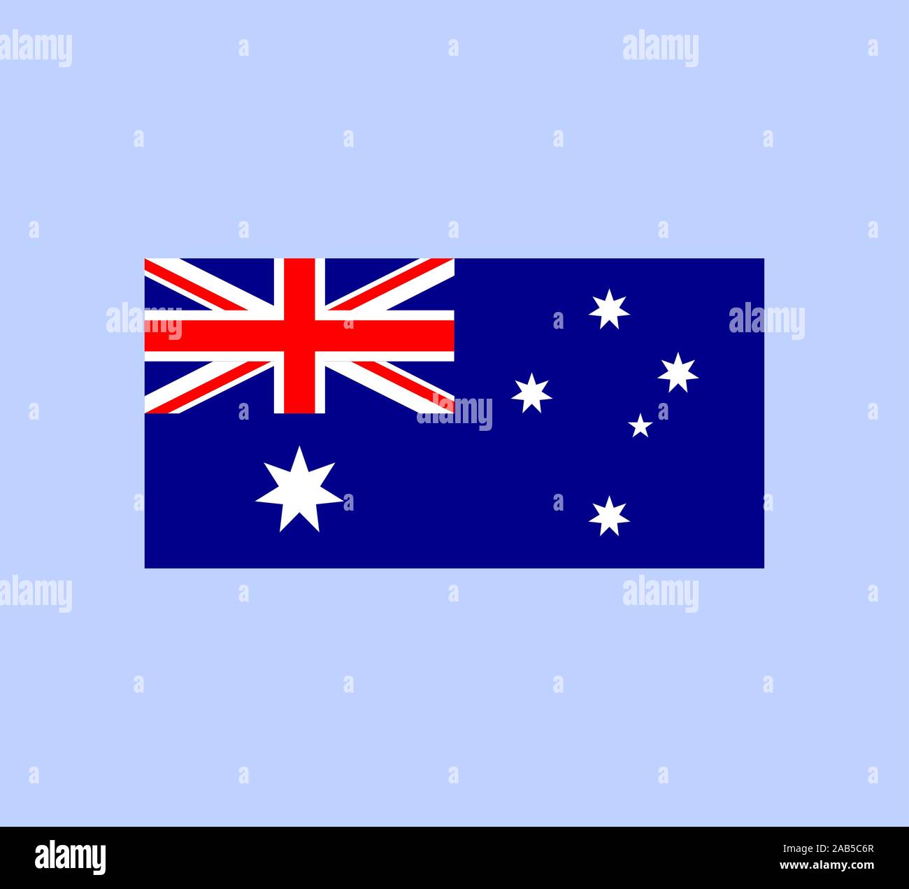 Australien Flagge. Nationale Australische Flagge. Vector Illustration. Stock Vektor