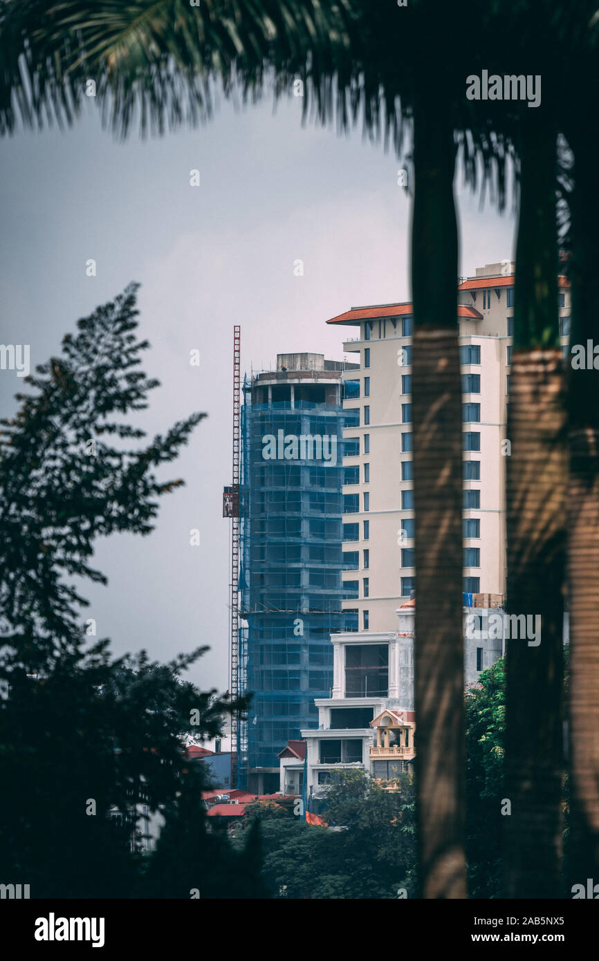 Hanoi, Hauptstadt von Vietnam - Neue Gebäude werden gebaut, Geld fließt in der vietnamesischen Hauptstadt Stockfoto