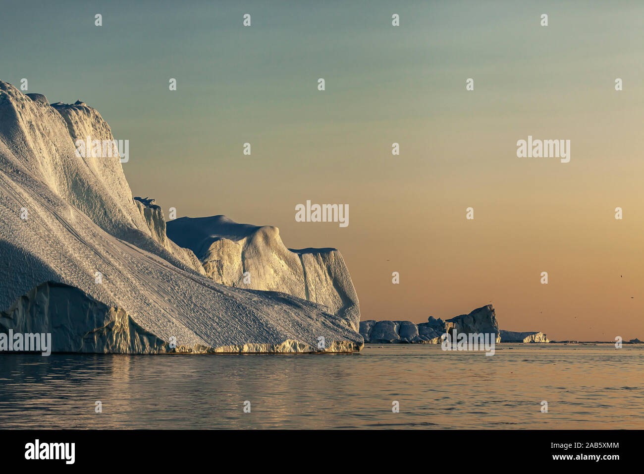 Ilulissat, Disko-Bucht (Grönland) im Sommer Stockfoto