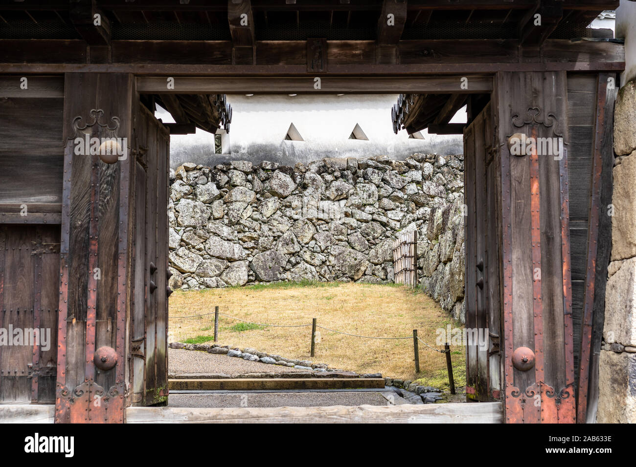 Himeji Castle (White Heron Castle, Shirasagijo), Japans besterhaltenes Feudalschloss Himeji , Japan Stockfoto