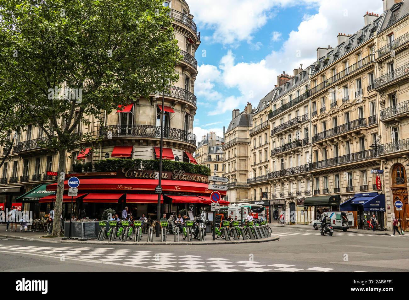 Straßenszene in Paris, Frankreich, Europa Stockfoto