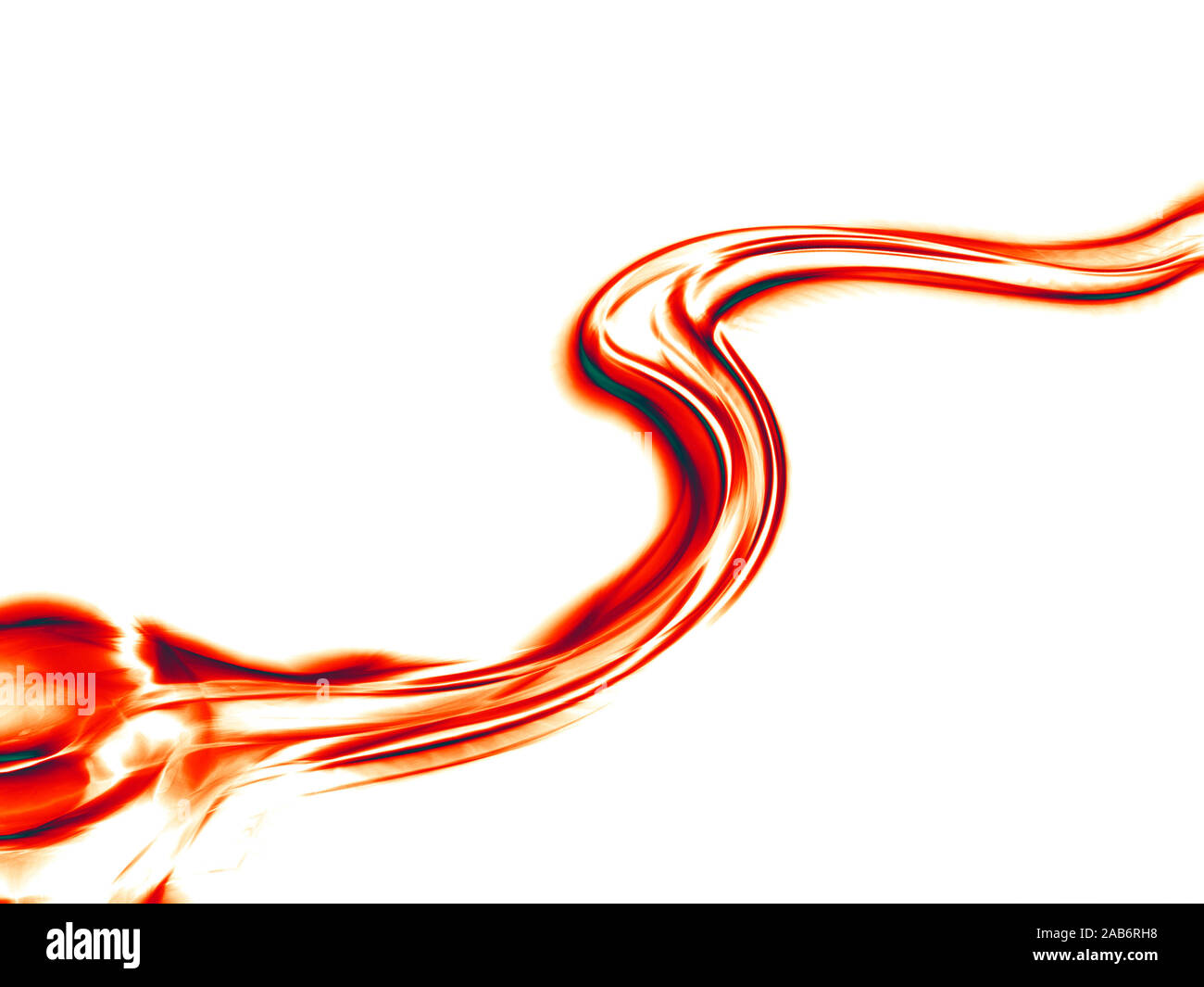Eine Darstellung eines heißen roten Energie Strom Stockfoto