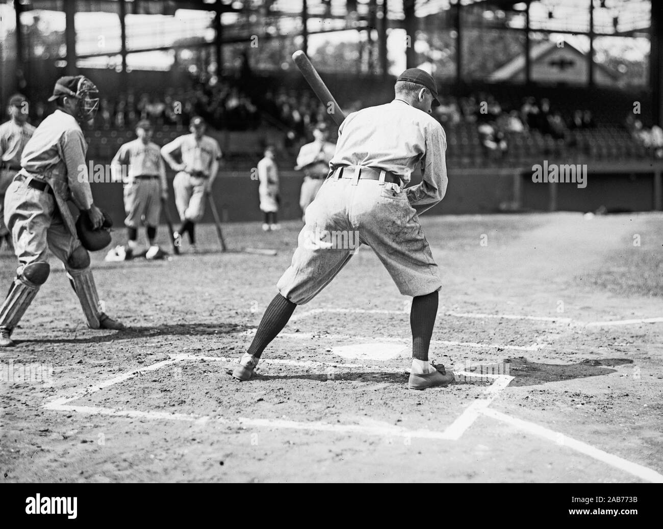 Jahrgang 1910 s Baseball Spieler - Joe Jackson, Cleveland, AL, National Park, Washington, D.C. Ca. 1913 Stockfoto