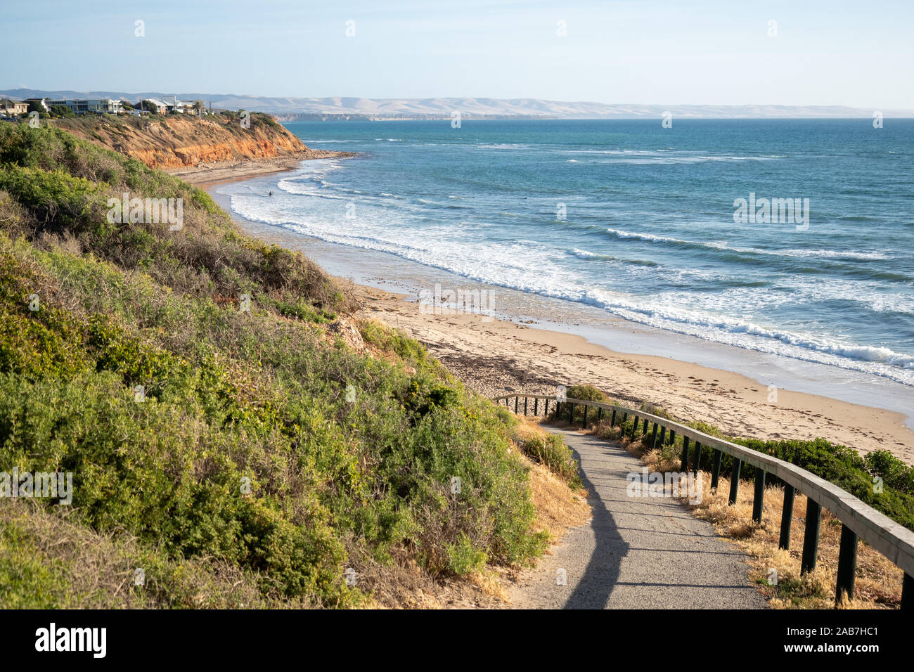 Ein sonniger Tag in Seaford Strand südlich von Adelaide South Australia am 26. November 2019 Stockfoto