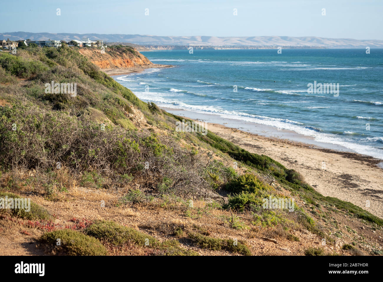 Ein sonniger Tag in Seaford Strand südlich von Adelaide South Australia am 26. November 2019 Stockfoto