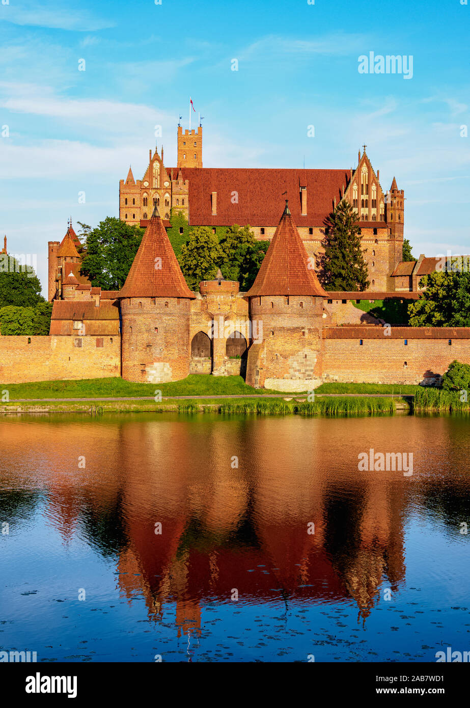 Schloss des Deutschen Ordens in Marienburg, UNESCO-Weltkulturerbe, Westpommern, Polen, Europa Stockfoto