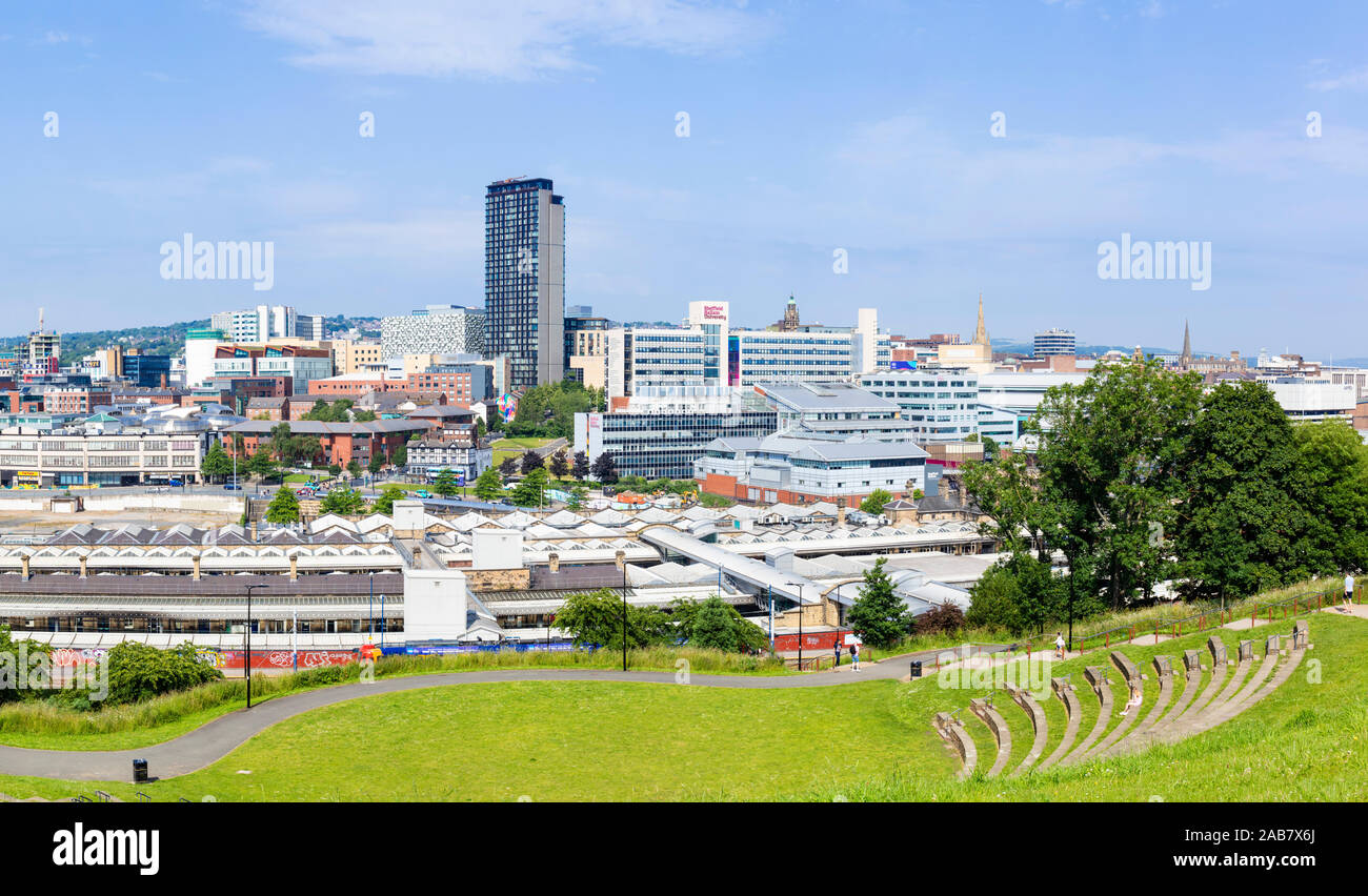 Skyline, Stadtzentrum, Bahnhof, Sheffield Hallam University, Sheffield Arena, Sheffield, South Yorkshire, England, Vereinigtes Königreich Stockfoto