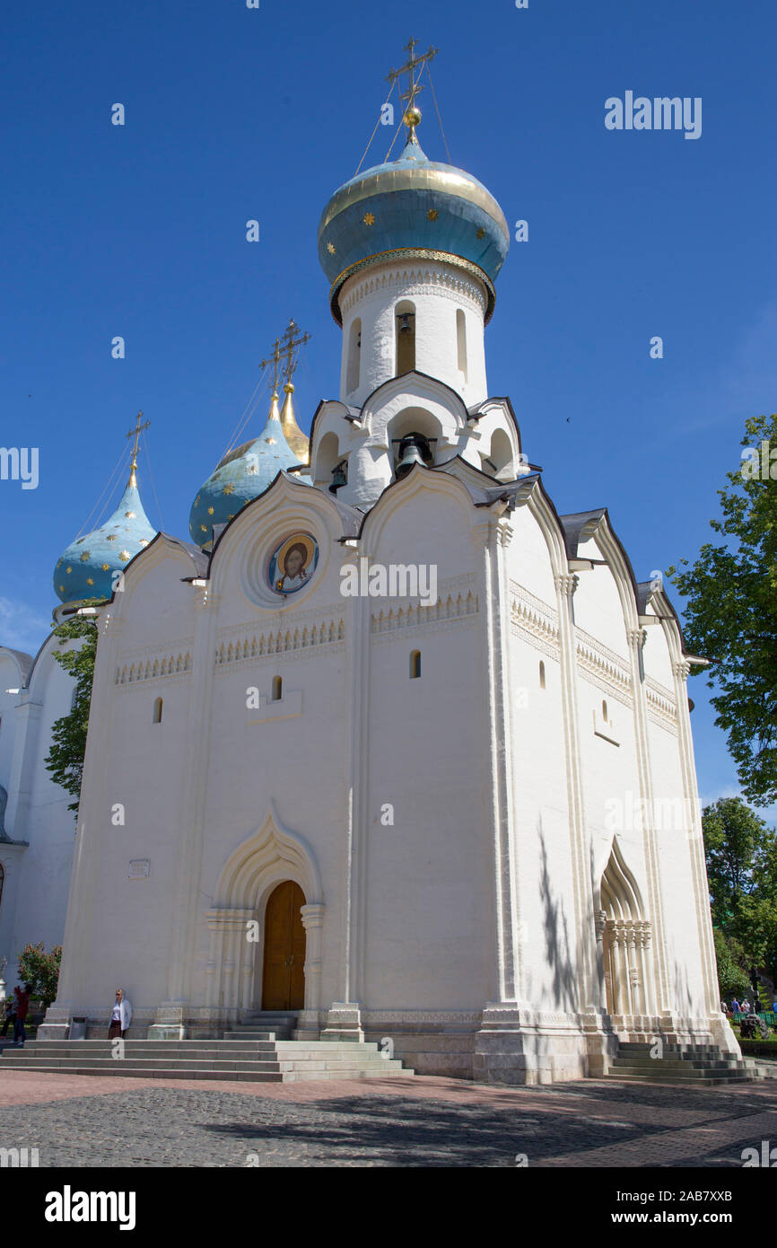 Heiligen Geist Kirche, die Heilige Dreifaltigkeit St. Sergius Lavra, UNESCO-Weltkulturerbe, Sergiev Posad, Goldener Ring, Moskau, Rußland, Europa Stockfoto