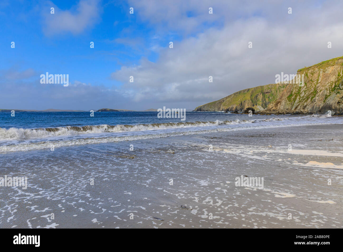Maywick Beach, South Festland, Shetlandinseln, Schottland, Großbritannien, Europa Stockfoto