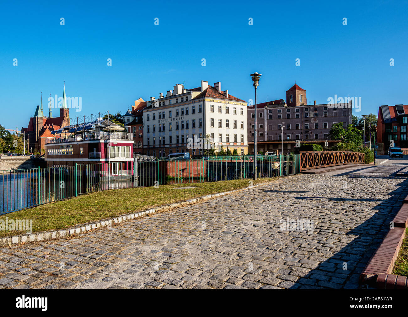 Mlynska Insel, Wroclaw, Woiwodschaft Niederschlesien, Polen, Europa Stockfoto