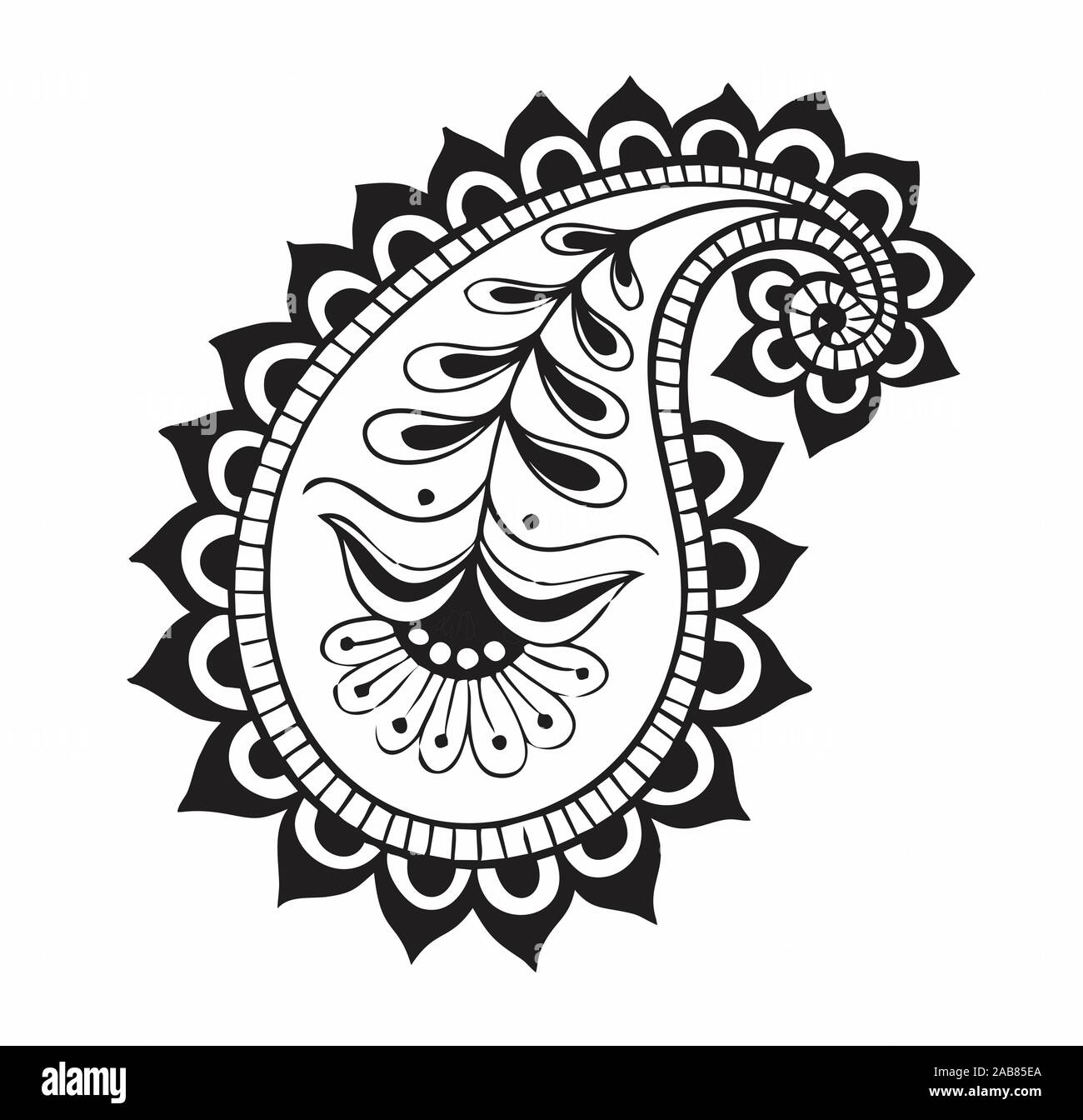 Grafik und VECTOR DESIGNS VON TÄTOWIERUNGEN UND BLUMEN Stockfoto