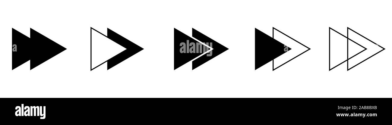 Pfeil-Icon-set Stock Vektor