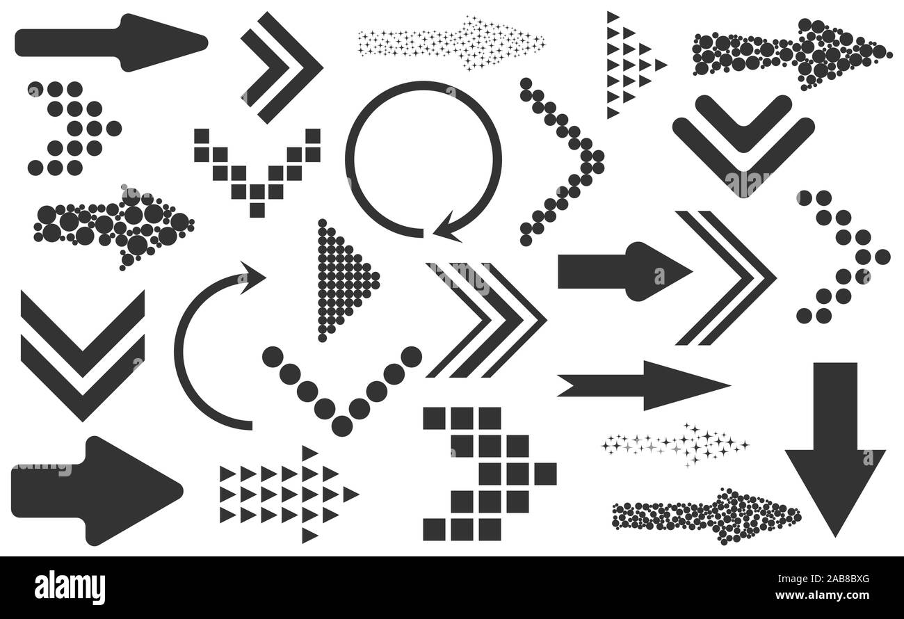 Pfeil-Icon-set Stock Vektor