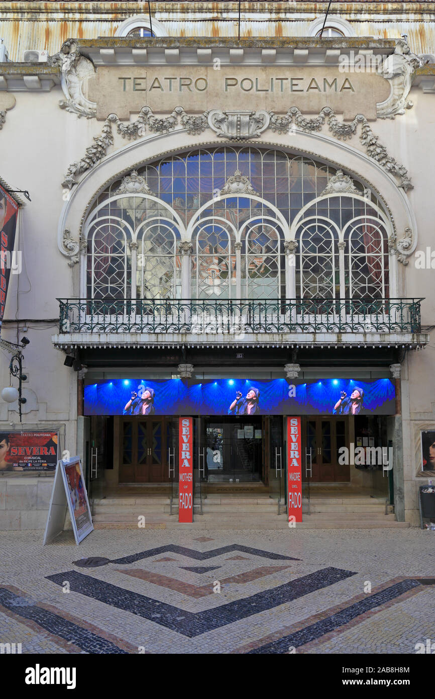 Politeama Theater, das Teatro Politeama, Lissabon, Portugal. Stockfoto