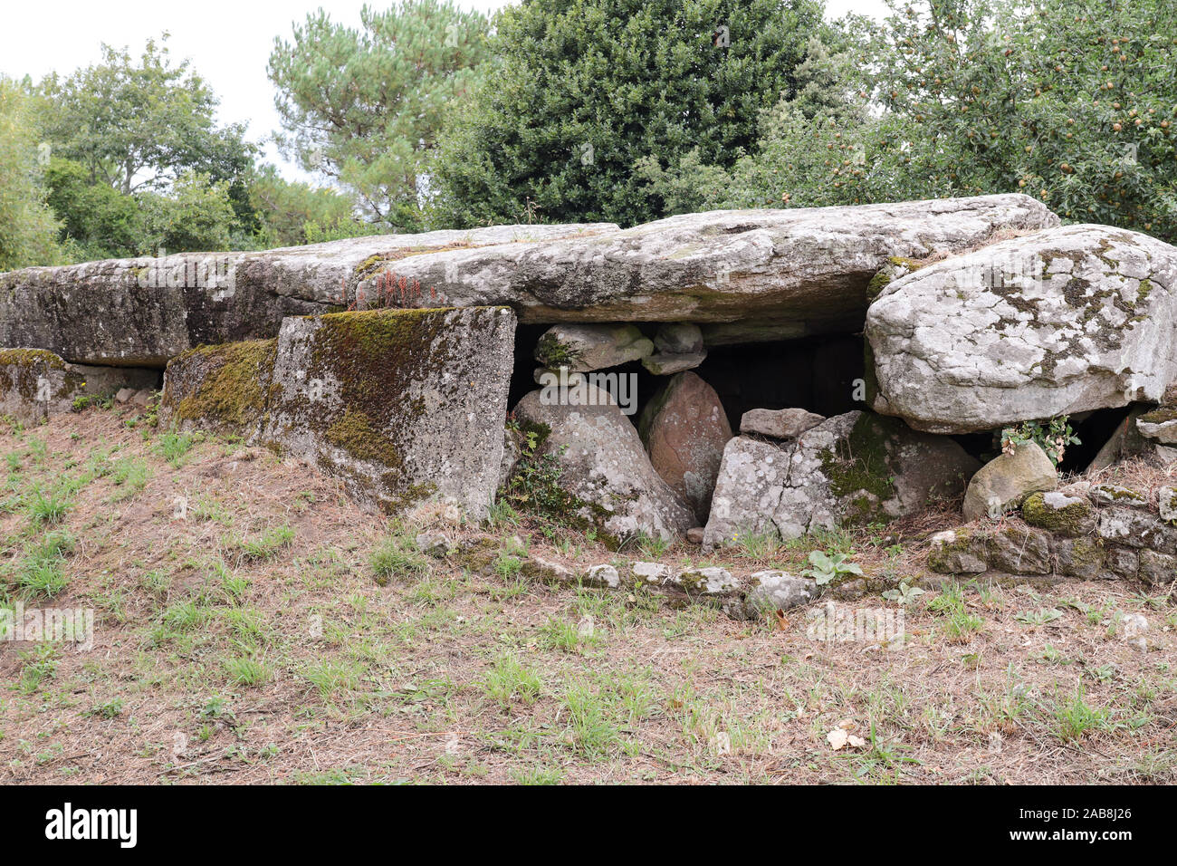 Dolmen Mané Rutual, Quiberon, Bretagne Stockfoto
