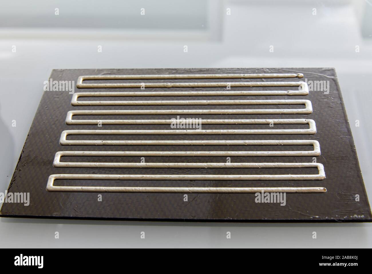 Probe, elektronische Schaltungen, funktionale Drucken Labor, Luft- und Raumfahrt, Industrie, Technologie Center, Tecnalia Forschung & Stockfoto