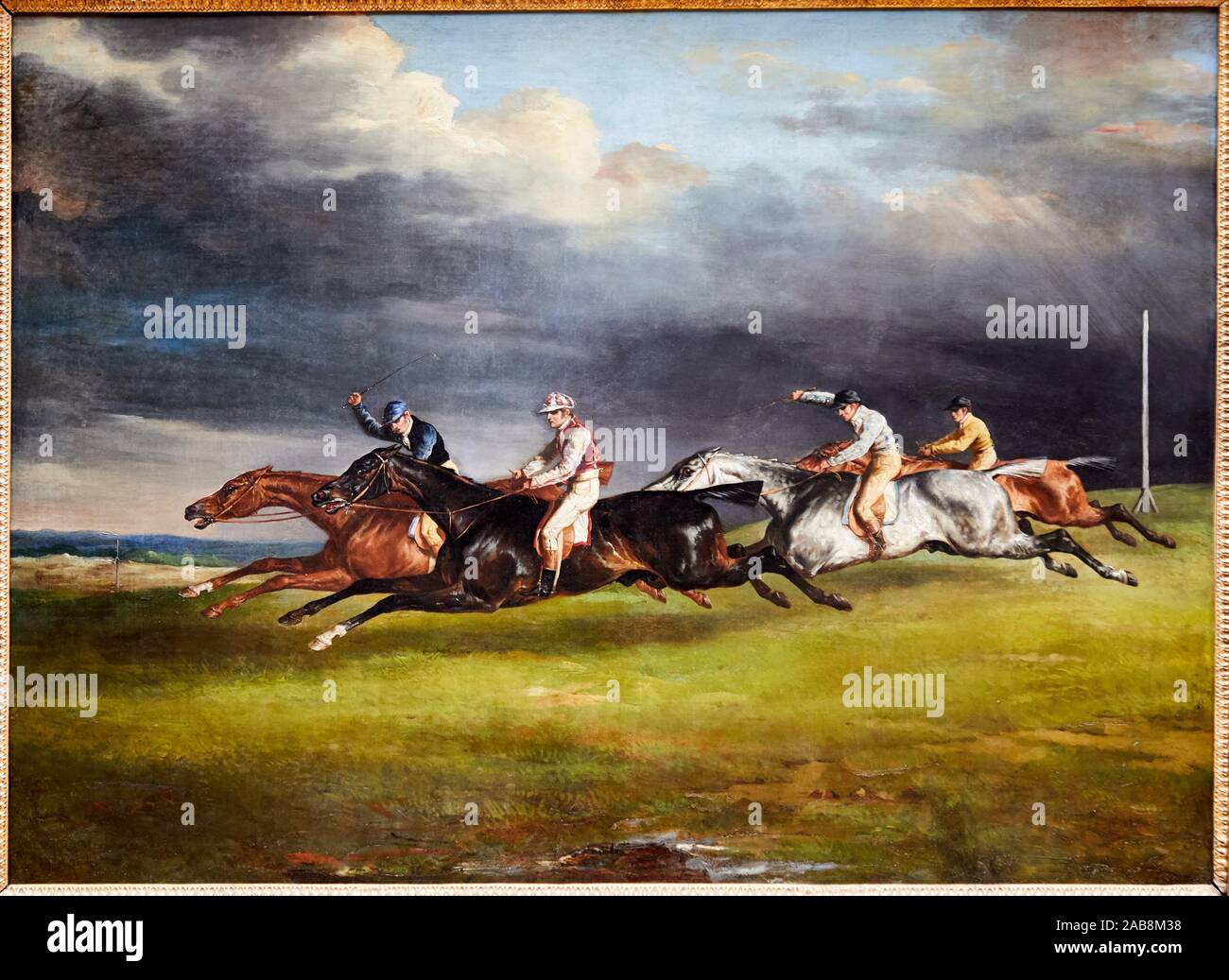 '''Horse Race'' auch als 'Bekannten' Die 1821 Derby in Epsom'', 1821, Théodore Géricault, 1791-1824, Musée du Louvre, Paris, Frankreich, Europa Stockfoto
