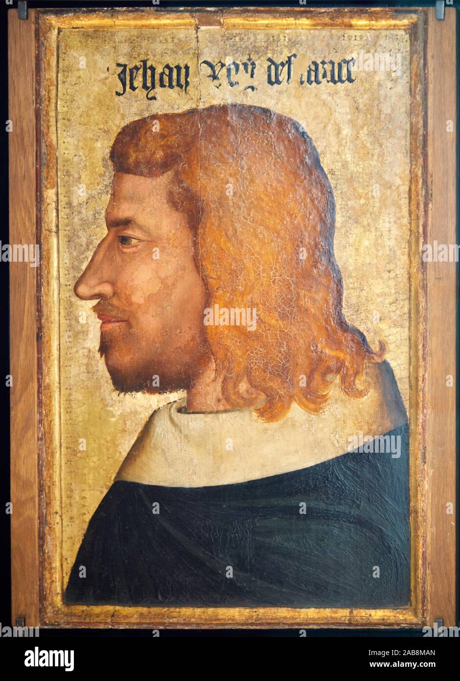 ''' Porträt von Jean II, das Gute, König von Frankreich von 1350 bis 1364'', Anonym, Musée du Louvre, Paris, Frankreich, Europa Stockfoto