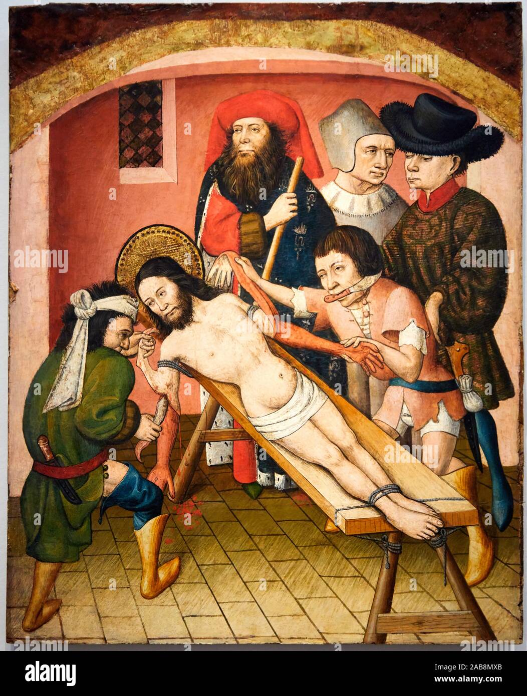 '''Martyrdom des Hl. Bartholomäus'', C. 1450-1480, Anonyme Aragonese, Museo de Bellas Artes, Bilbao, Vizcaya, Baskenland, Spanien Stockfoto