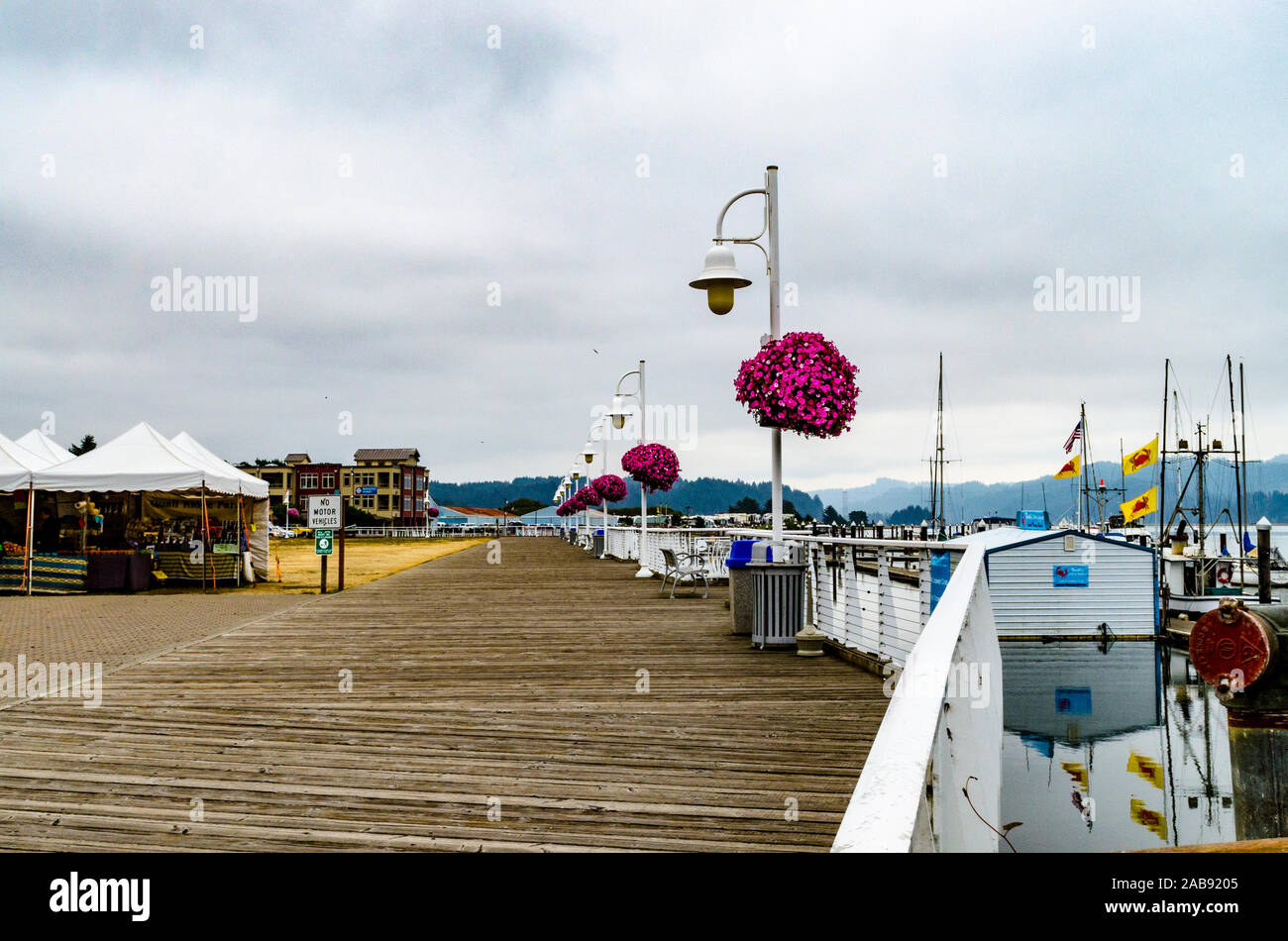 Florence Oregon einen malerischen ruhigen Küsten Touristen orientierten Stadt Stockfoto