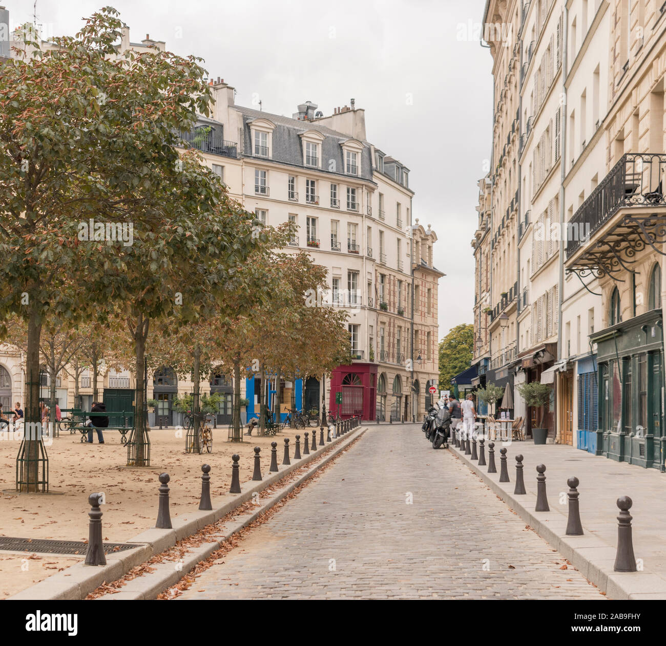 Île Saint-Louis, Paris, Frankreich Stockfoto